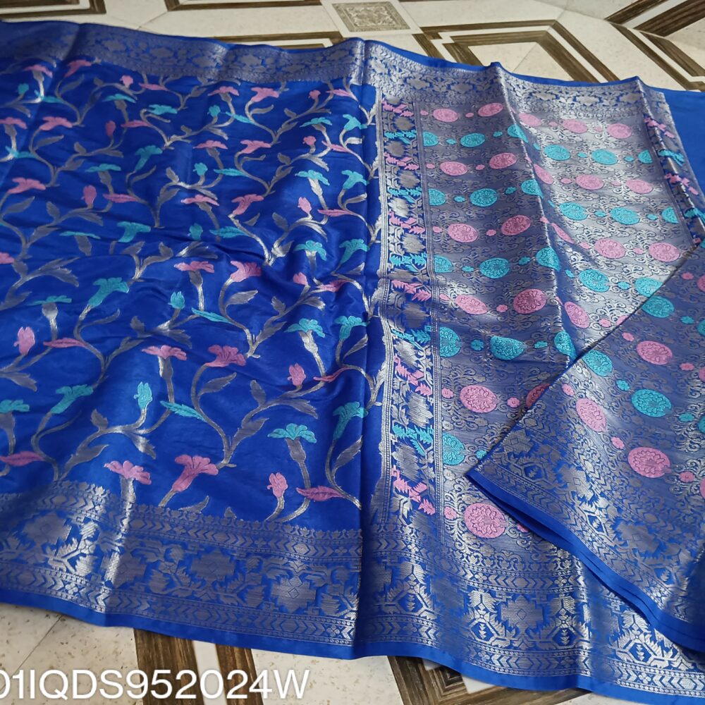 Royal Blue Dupion Silk Saree