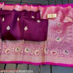 Ardhaangini magenta and pink color Georgette Saree 02