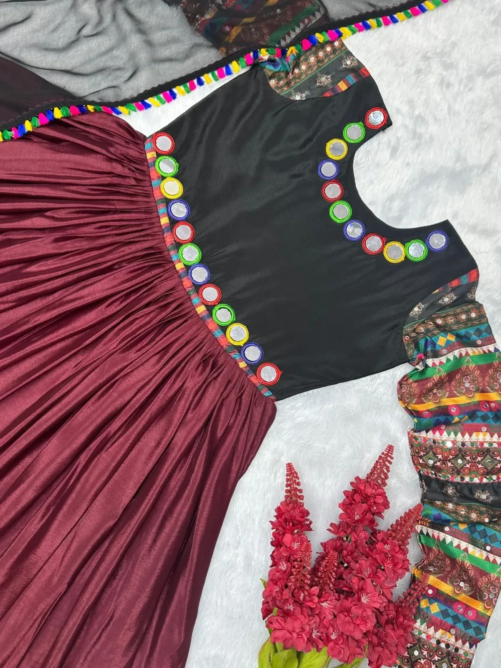 2-Piece Chinon Silk Gown with Beautiful Dupatta
