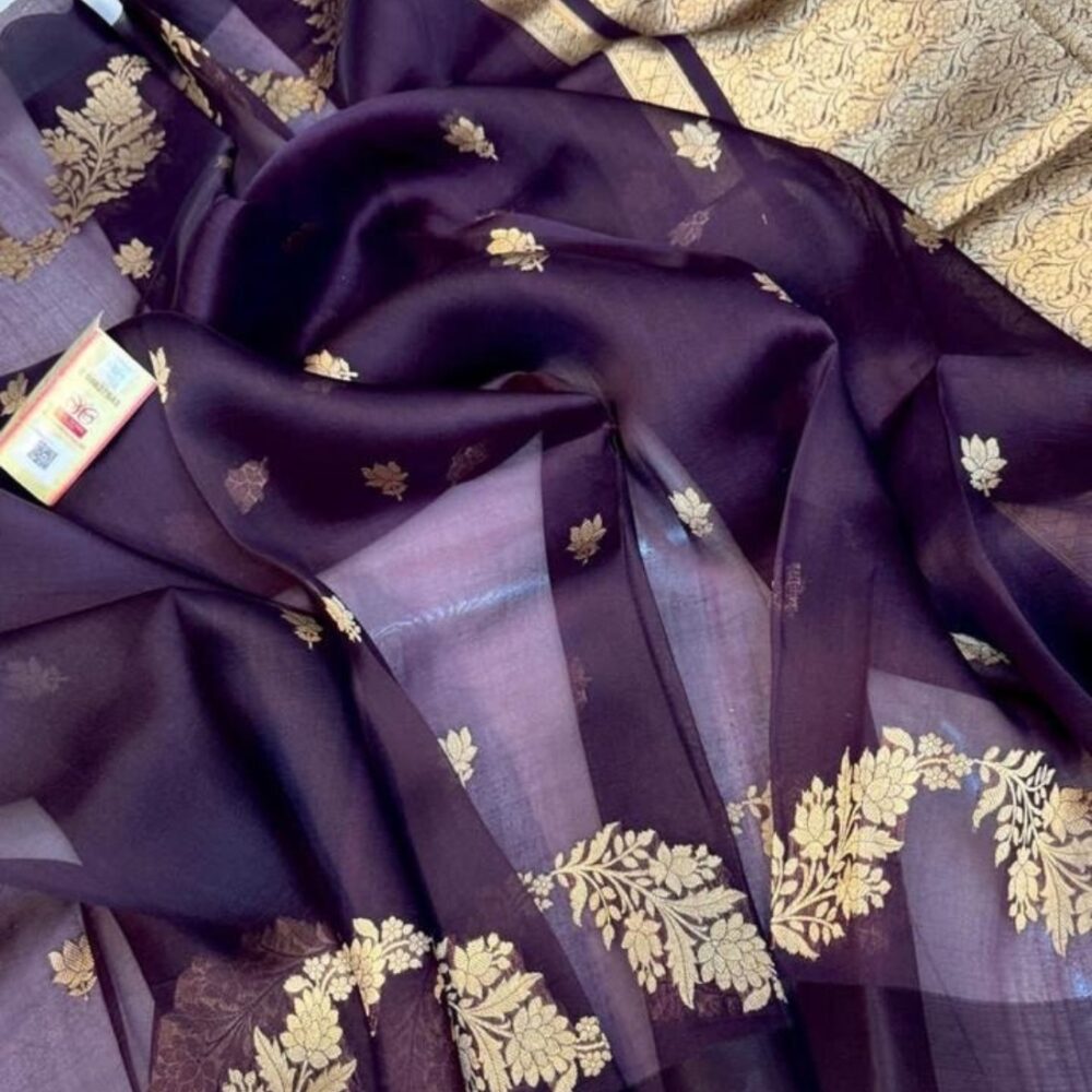 Purple Color Saree