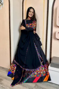 Double Flair Kediyu-Lahenga with Dupatta