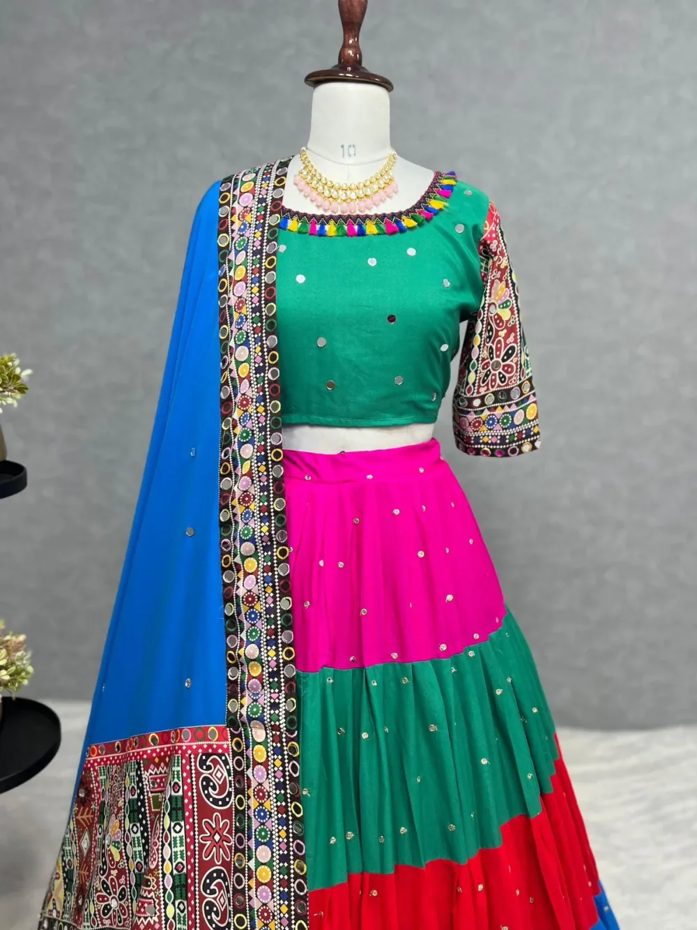 3-Piece Lehenga with Choli and Beautiful Dupatta
