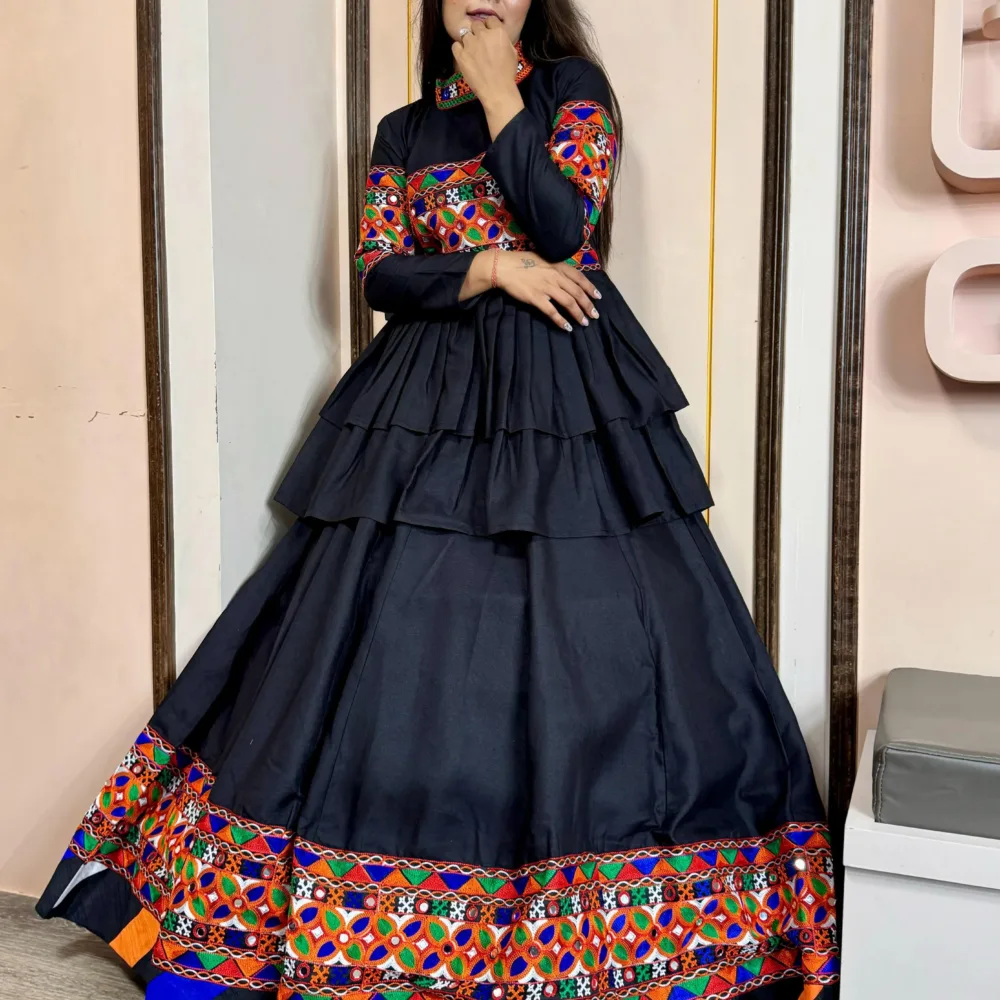 Double Flair Kediyu-Lahenga with Dupatta