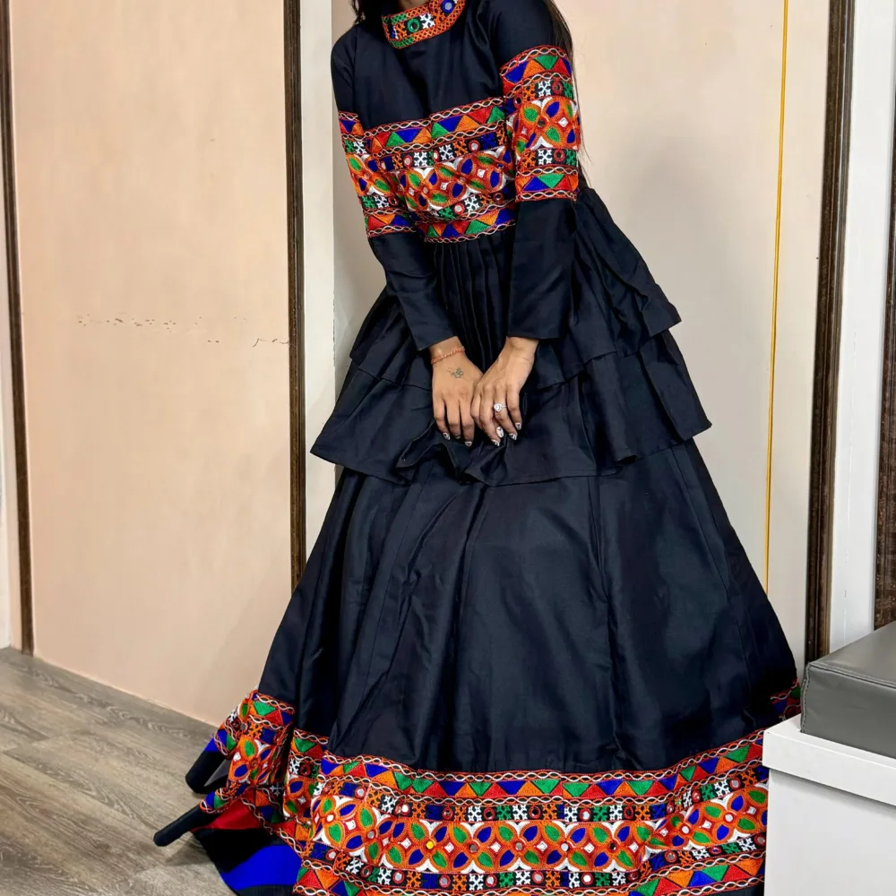 Double Flair Kediyu-Lahenga with Dupatta