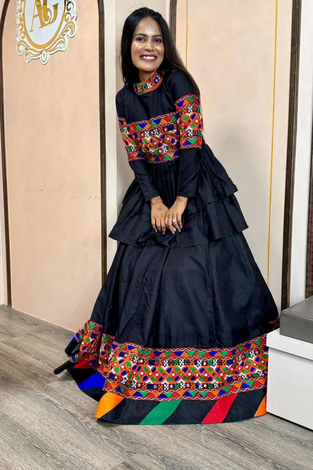 Double Flair Kediyu-Lahenga with Dupatta