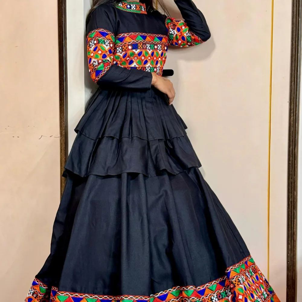 Double Flair Kediyu-Lahenga with Dupatta