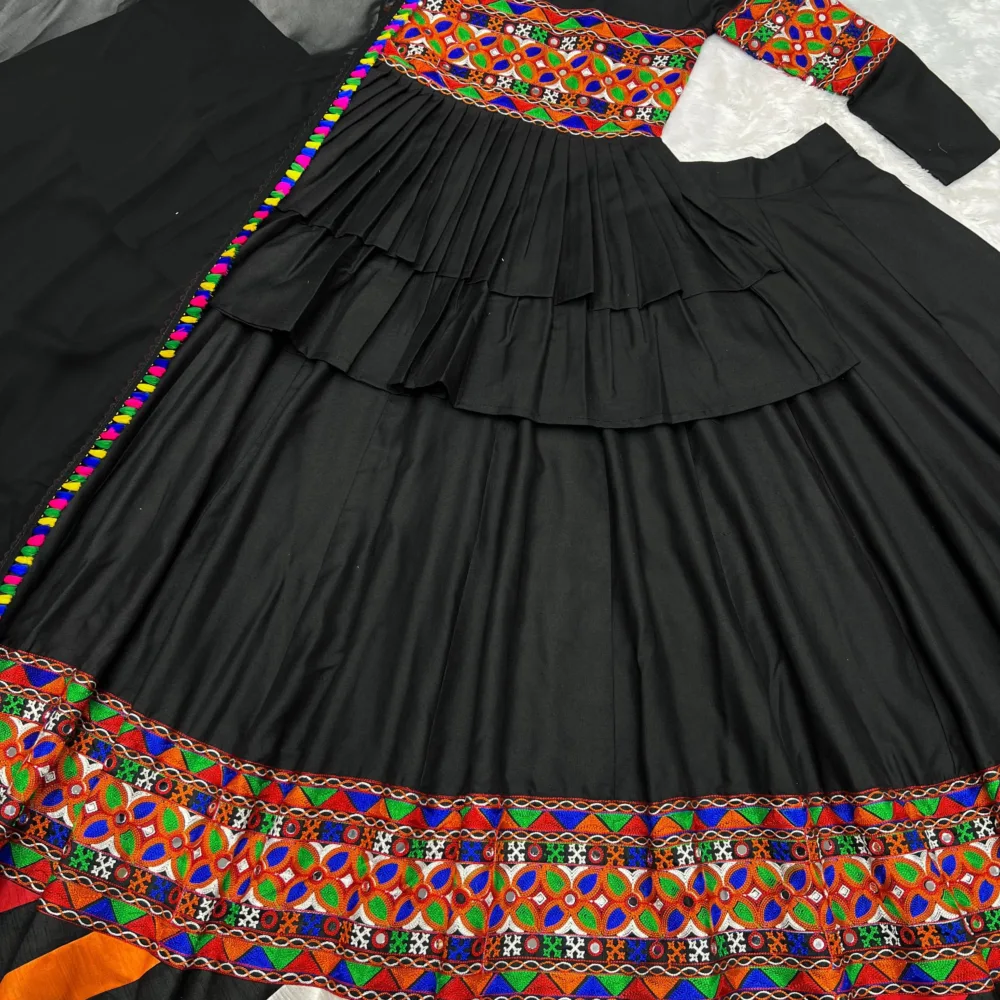 Double Flair Kediyu-Lahenga with Dupatta