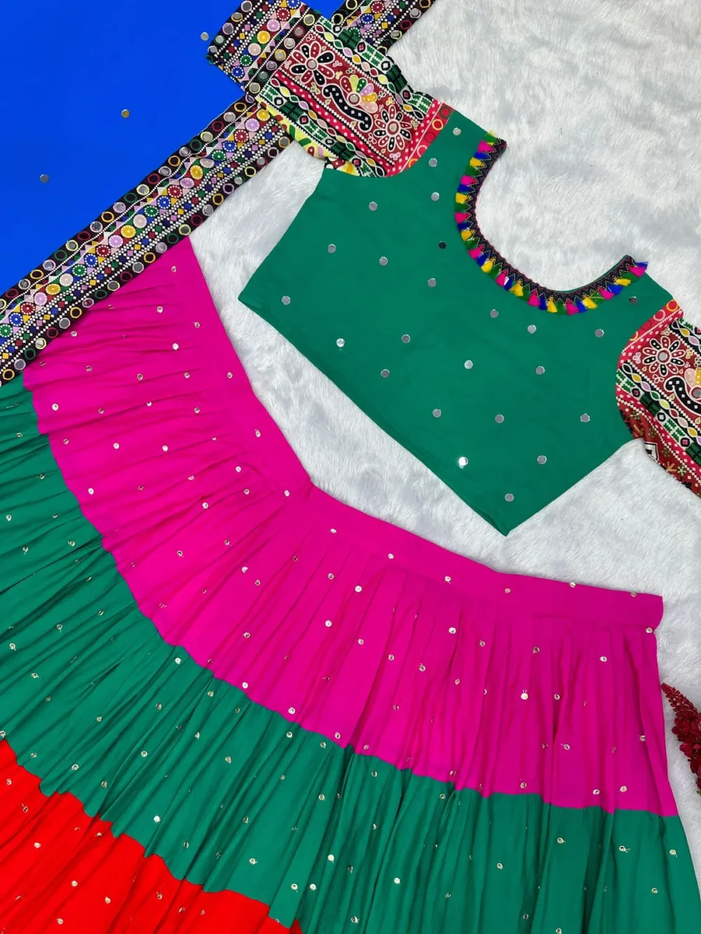 3-Piece Lehenga with Choli and Beautiful Dupatta
