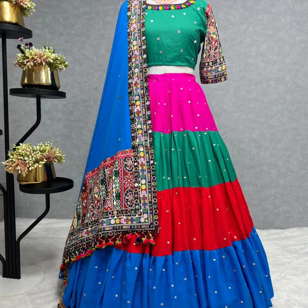 3-Piece Lehenga with Choli and Beautiful Dupatta