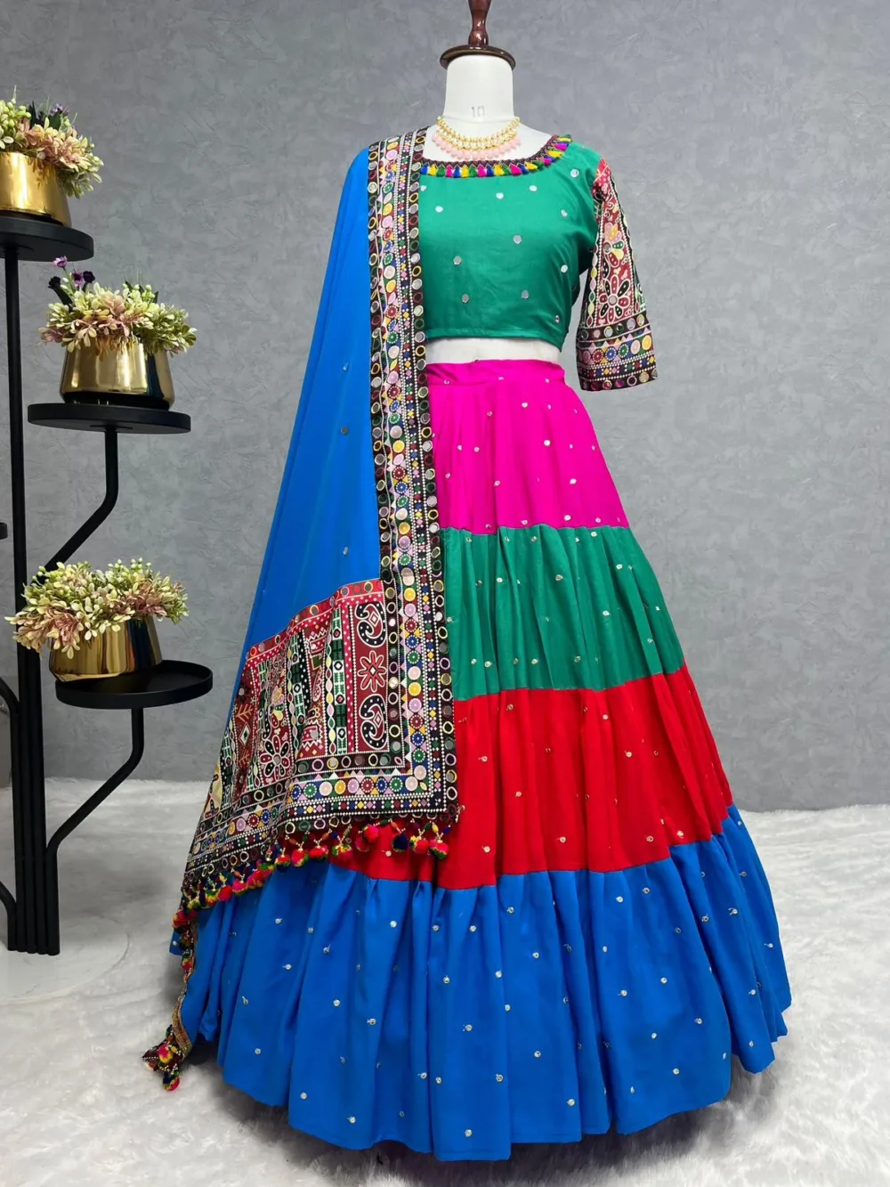 3-Piece Lehenga with Choli and Beautiful Dupatta