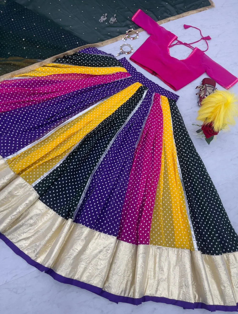 Multi Color Lehenga Choli