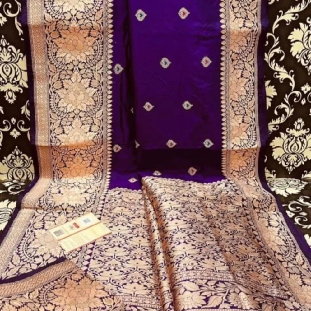 Mysore Silk Purple Color Saree