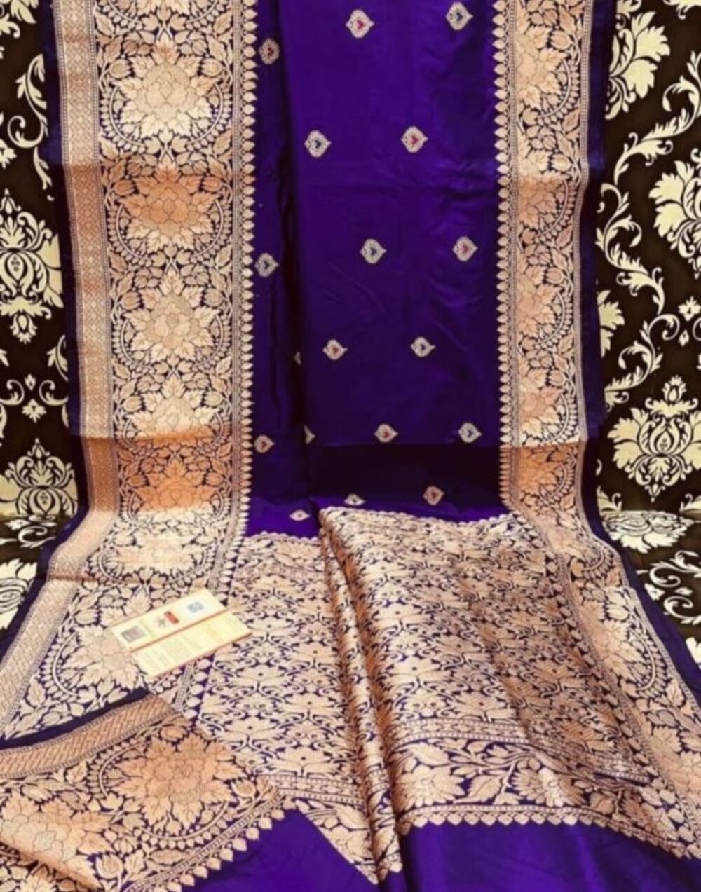 Mysore Silk Royal Blue Color Saree
