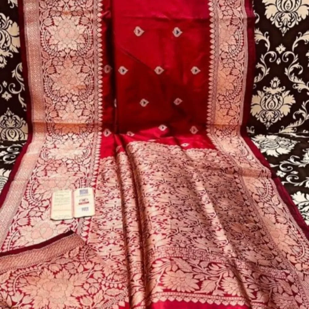 Mysore Silk Red Color Saree