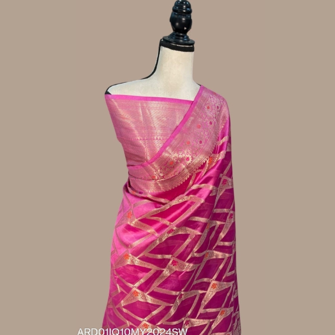 Ardhaangini Mysore Silk Saree 02 Banarasi Mysore Silk Pink Color Saree by Ardhaangini