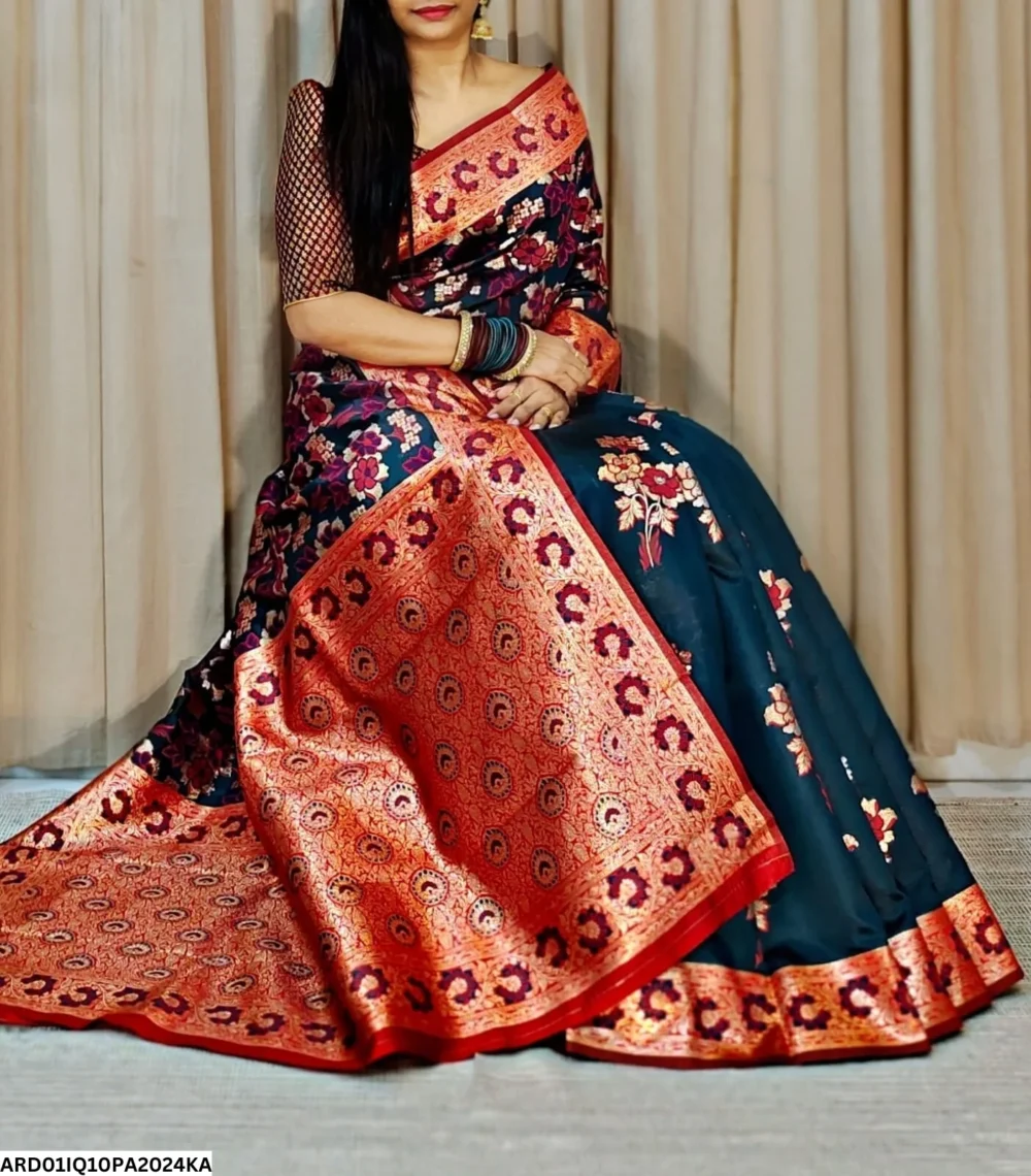 Banarasi Pashmina Katan Silk Saree