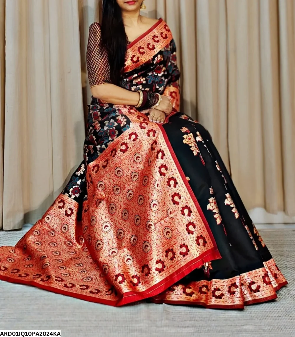 Banarasi Pashmina Katan Silk Saree