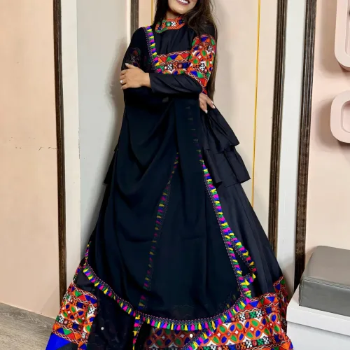 Double Flair Kediyu-Lahenga with Dupatta